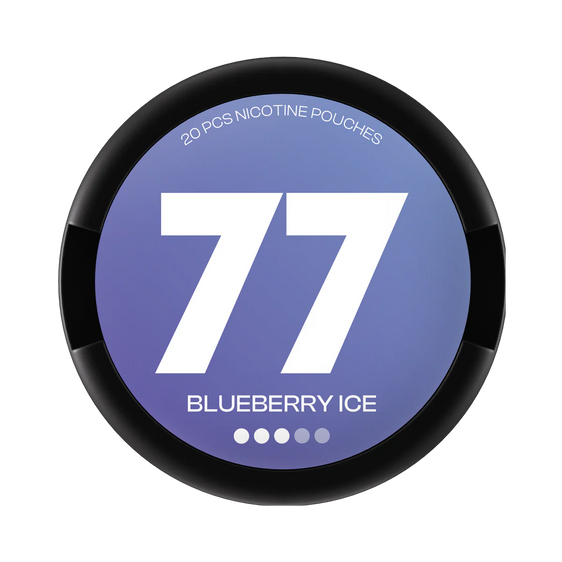 77 Nicotine Pouches Blueberry Ice - 20mg