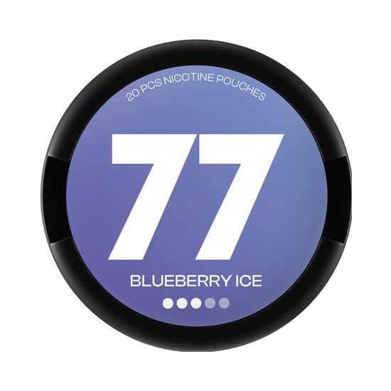 77 Nicotine Pouches Blueberry Ice - 20mg