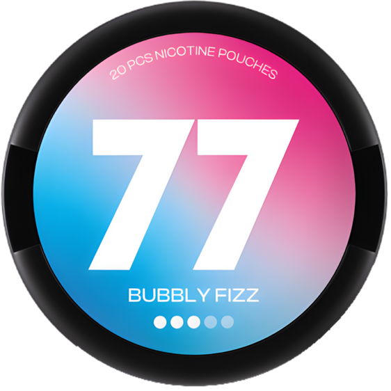 77 Bubbly Fizz Nicotine Pouches – 10mg (5 Pack)