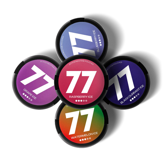 77 Ice Nicotine Pouch Bundle 10mg (5 Pack)