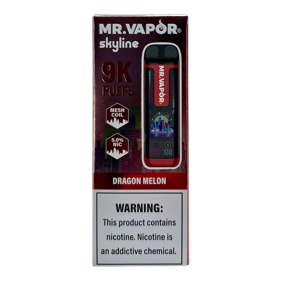 Mr. Vapor Skyline - 9,000 Puff Disposable Vape - Dragon Melon