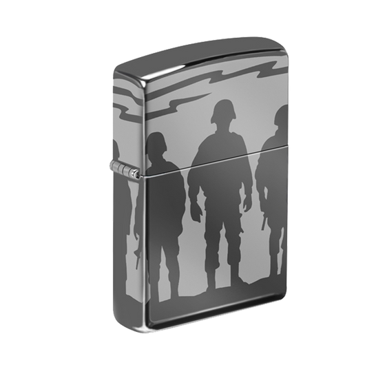 Zippo Lighter - US Soldiers Silhouette