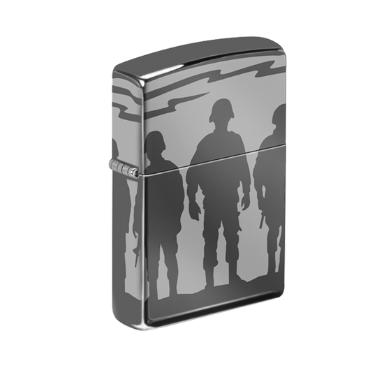 Zippo Lighter - US Soldiers Silhouette