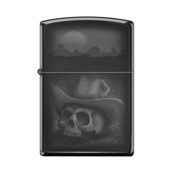 Zippo Lighter - Cowboy Skull & Hat