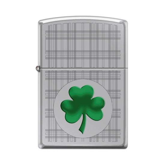 Zippo Lighter - Plaid Shamrock