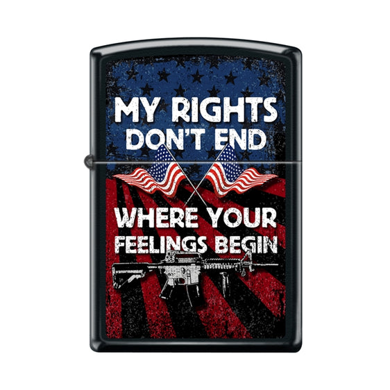 Zippo Lighter - My Rights Don't End