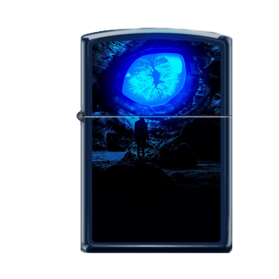 Zippo Lighter - Black Light Dragon Eye