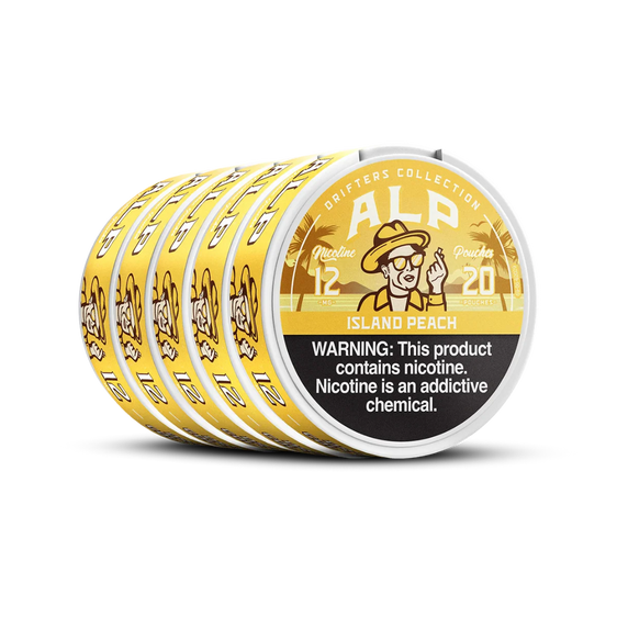 ALP Drifters Island Peach Nicotine Pouches (5 Pack)