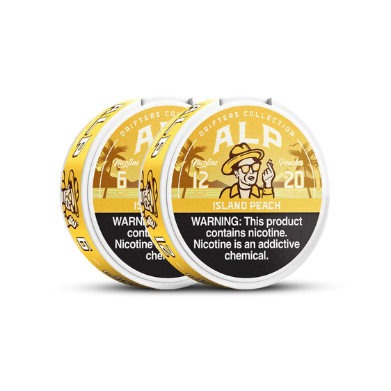 ALP Drifters Island Peach Nicotine Pouches (5 Pack)