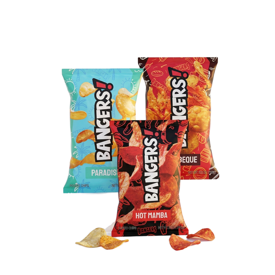Bangers Caffeine Chips - 3 Pack - Variety Pack