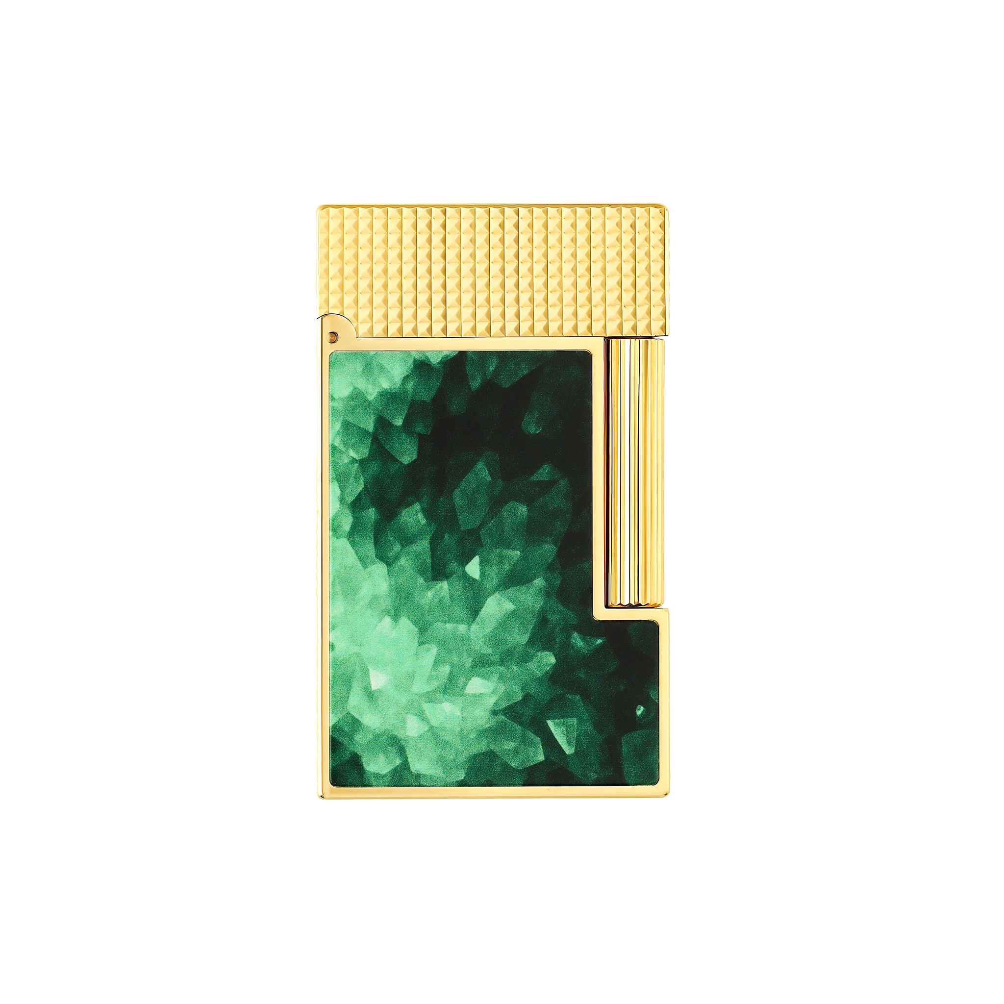 S.T. Dupont Ligne 2 Géode Green Lacquered Lighter | Dual Soft