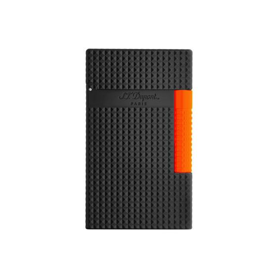S. T. Dupont Lighter Fluo Le Grand - Black & Orange