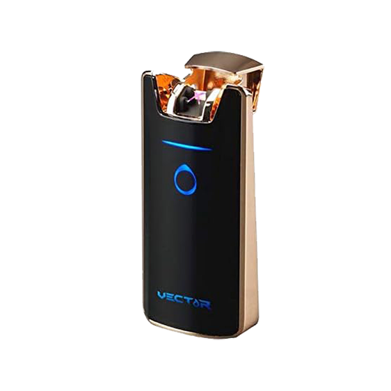 Vector Cosmo Double Flame Lighter Rose Gold Polish
