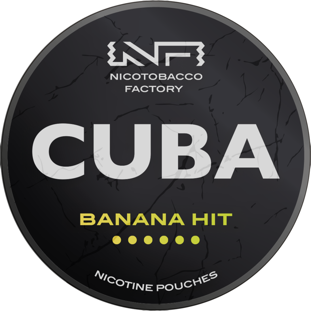 Cuba Black Banana Hit Pouches 43mg 5 Pack | Lighter USA