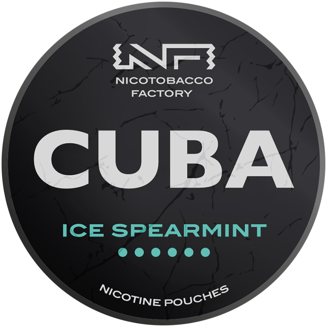 cuba tobacco pouches Cuba Black Line Ice Spearmint Nicotine Pouches 43mg (5 Pack)