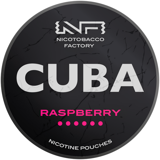 Cuba Black Line Raspberry Nicotine Pouches 43mg (5 Pack)