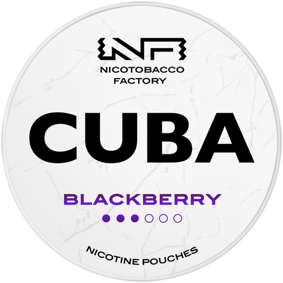 Cuba White Line Blackberry Nicotine Pouches 16mg (5 Pack)