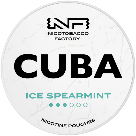 Cuba White Line Ice Spearmint Nicotine Pouches 16mg (5 Pack)