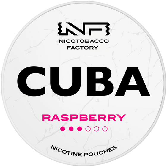 Cuba White Line Raspberry Nicotine Pouches 16mg (5 Pack)