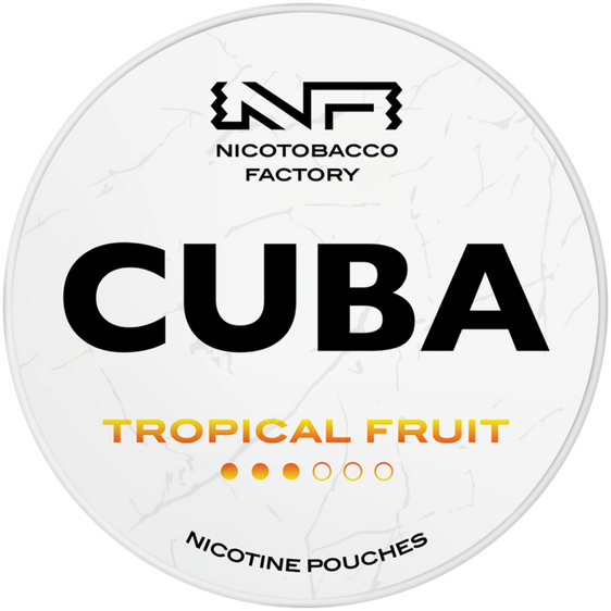 Cuba White Line Tropical Fruit Nicotine Pouches 16mg (5 Pack)