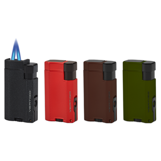 Vertigo Delegate Double Flame Torch Lighter with Cigar Punch