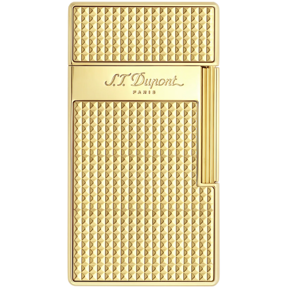 S.T. Dupont Biggy Diamond Head Lighter – Gold