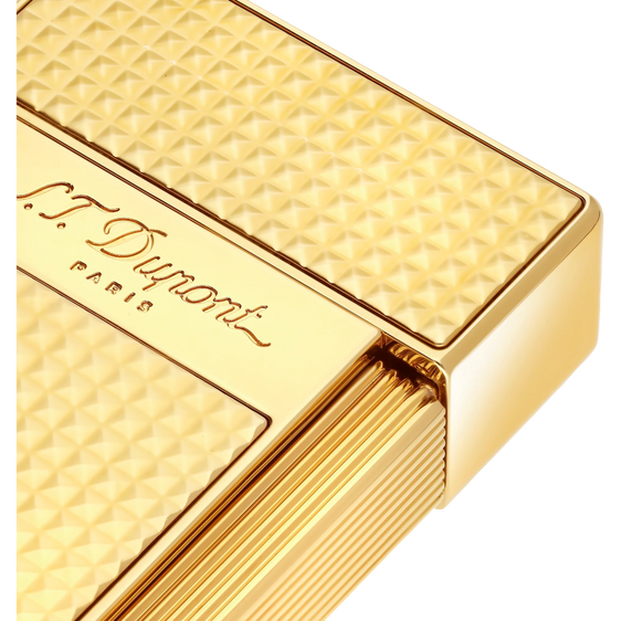 S.T. Dupont Biggy Diamond Head Lighter – Gold