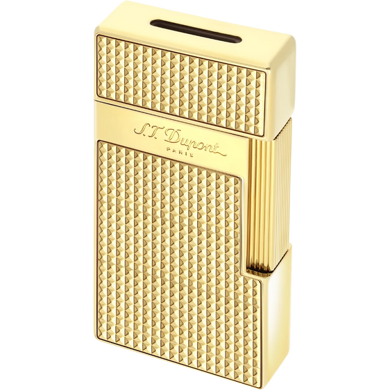 S.T. Dupont Biggy Diamond Head Lighter – Gold