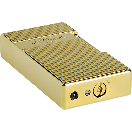S.T. Dupont Biggy Diamond Head Lighter – Gold