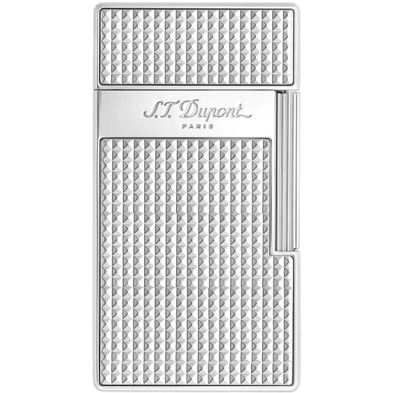 S.T. Dupont Biggy Diamond Head Lighter – Silver