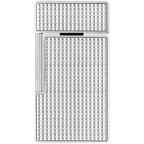 S.T. Dupont Biggy Diamond Head Lighter – Silver