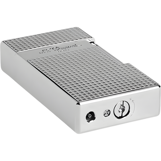 S.T. Dupont Biggy Diamond Head Lighter – Silver