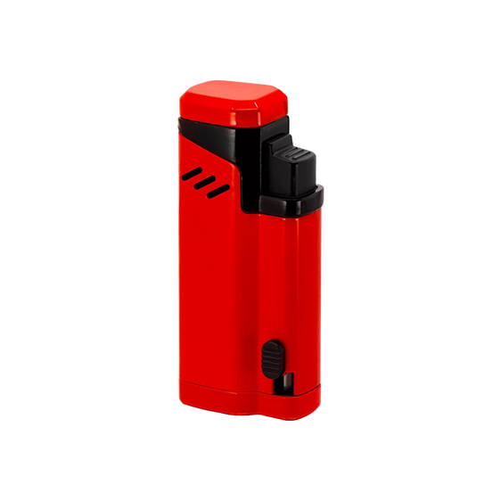 Vector Empire Quad Flame Lighter - Red Lacquer