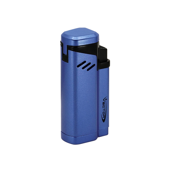 Vector Empire Quad Flame Lighter Metallic Blue