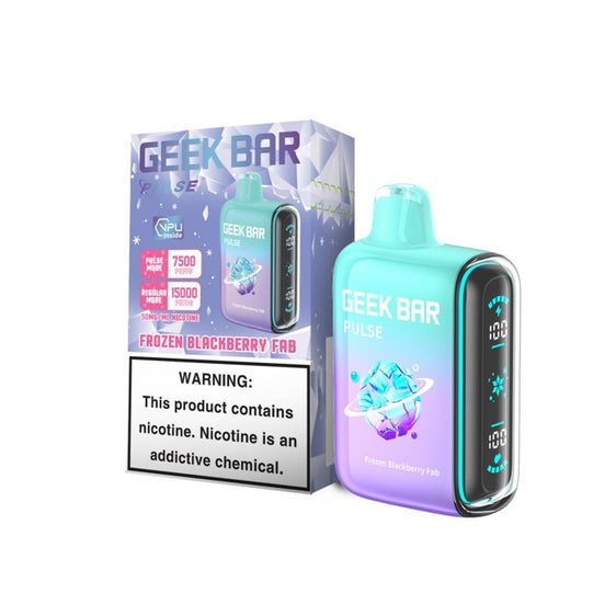 Geek Bar Pulse 15000 Puffs Disposable Vape - Frozen Blackberry Fab