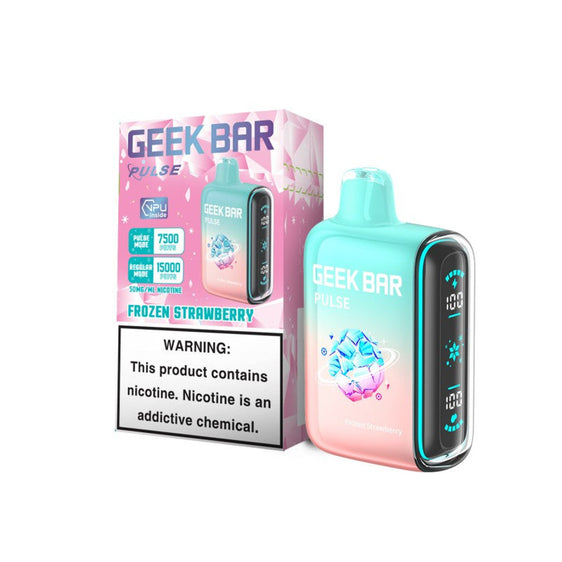 Geek Bar Pulse 15000 Puffs Disposable Vape - Frozen Strawberry