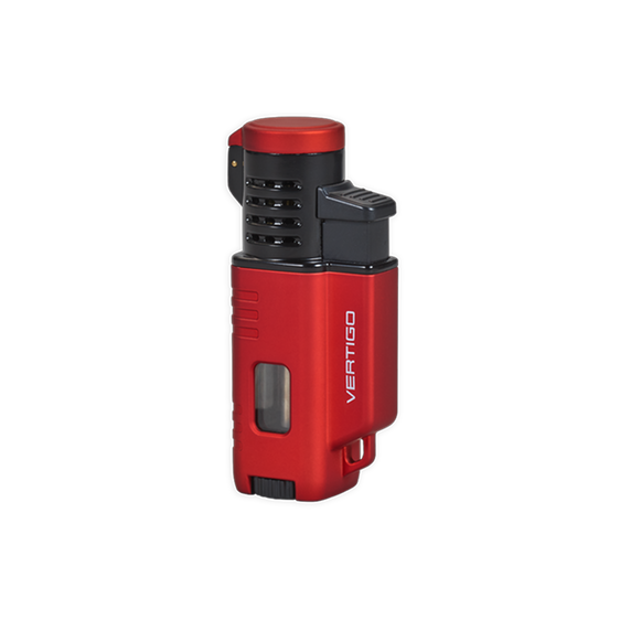 Vertigo Forester Triple Torch Lighter - Red