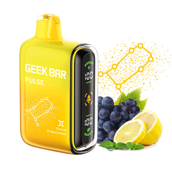 Geek Bar Pulse 15000 Puffs Disposable Vape - Grape Lemon