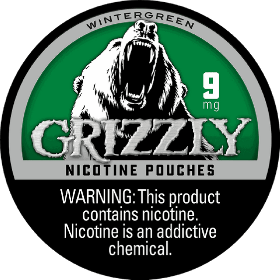 Grizzly Nicotine Pouches - Wintergreen - 9mg