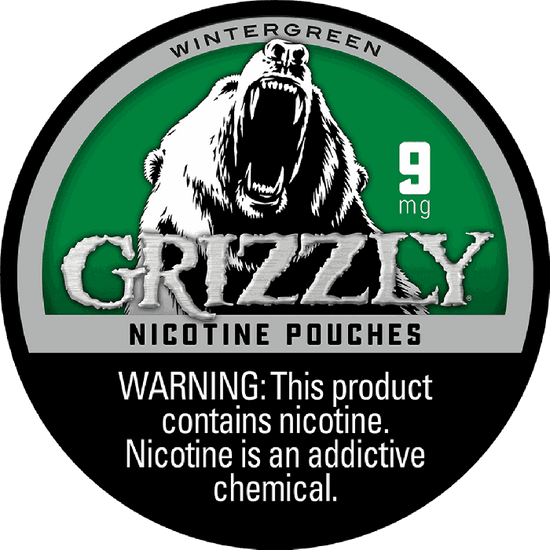Grizzly Nicotine Pouches Wintergreen - 5 Pack