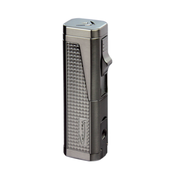 Vector Urbano Triple Flame Torch Lighter with Cigar Punch - Gunmetal