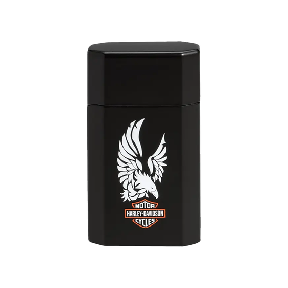 Ronson Jetlite Butane Harley Davidson Cigar Lighter - Harley Davidson Eagle on Matte Black