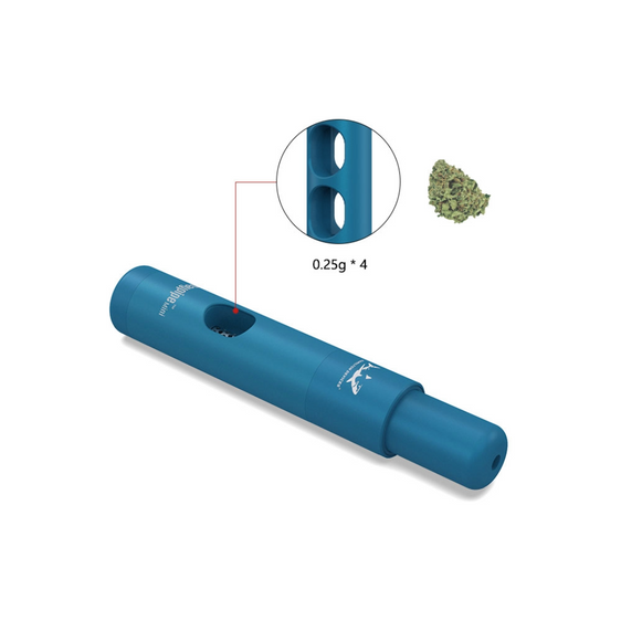Hamilton Devices Daypipe Mini – 4 Chamber Pocket Dry Herb Pipe - Blue