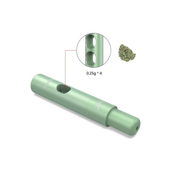 Hamilton Devices Daypipe Mini – 4 Chamber Pocket Dry Herb Pipe - Green