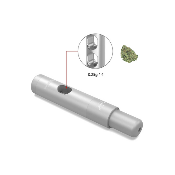 Hamilton Devices Daypipe Mini – 4 Chamber Pocket Dry Herb Pipe - Silver