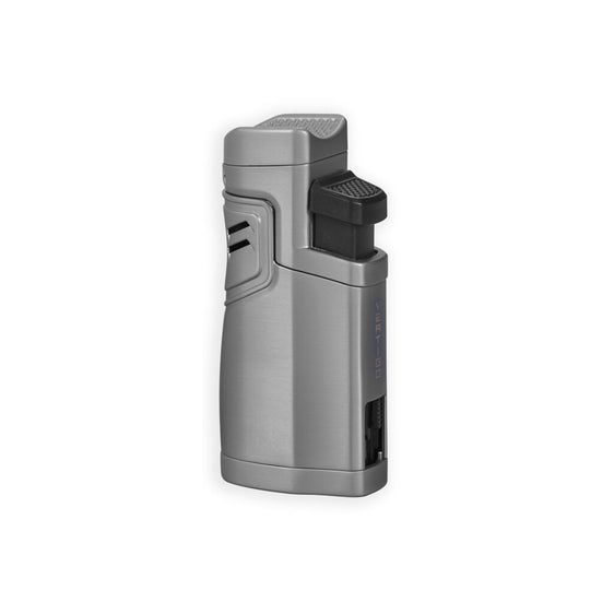 Vertigo Hercules Quad Flame Torch Lighter - Chrome