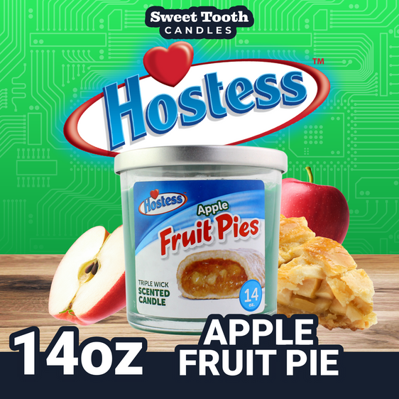 Hostess Scented Candle - 14oz Apple Fruit Pies