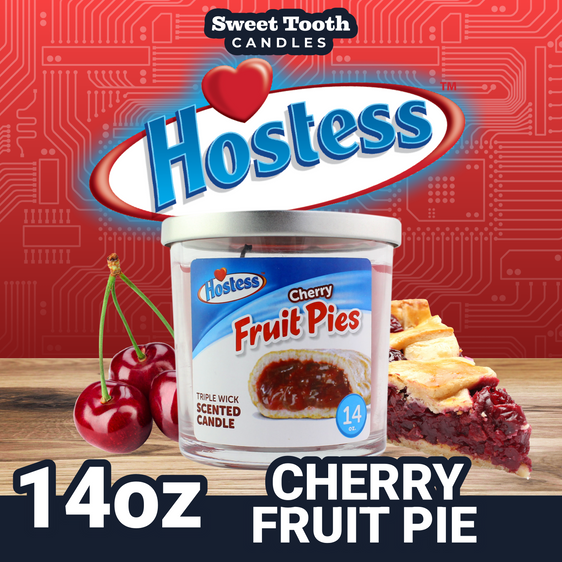 Hostess Scented Candle - 14oz Cherry Fruit Pies