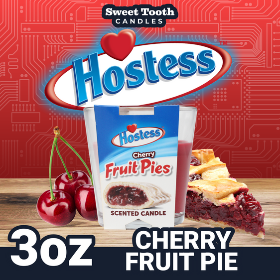 Hostess Scented Candle - 3oz Cherry Fruit Pies