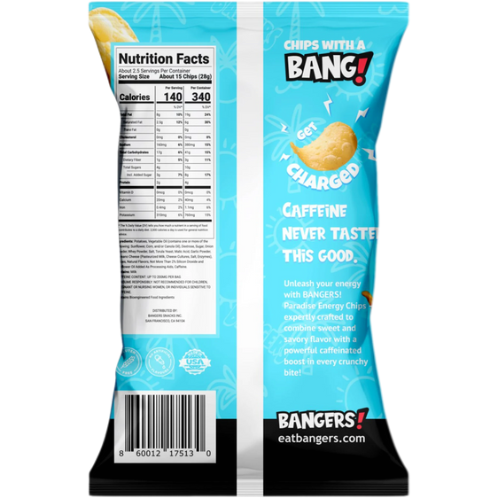 Bangers Caffeine Chips - 3 Pack